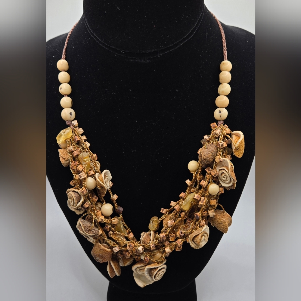 🥸 Mompox Orange Peel Necklace with Other Organic Nuts & Seeds Smells Divine!